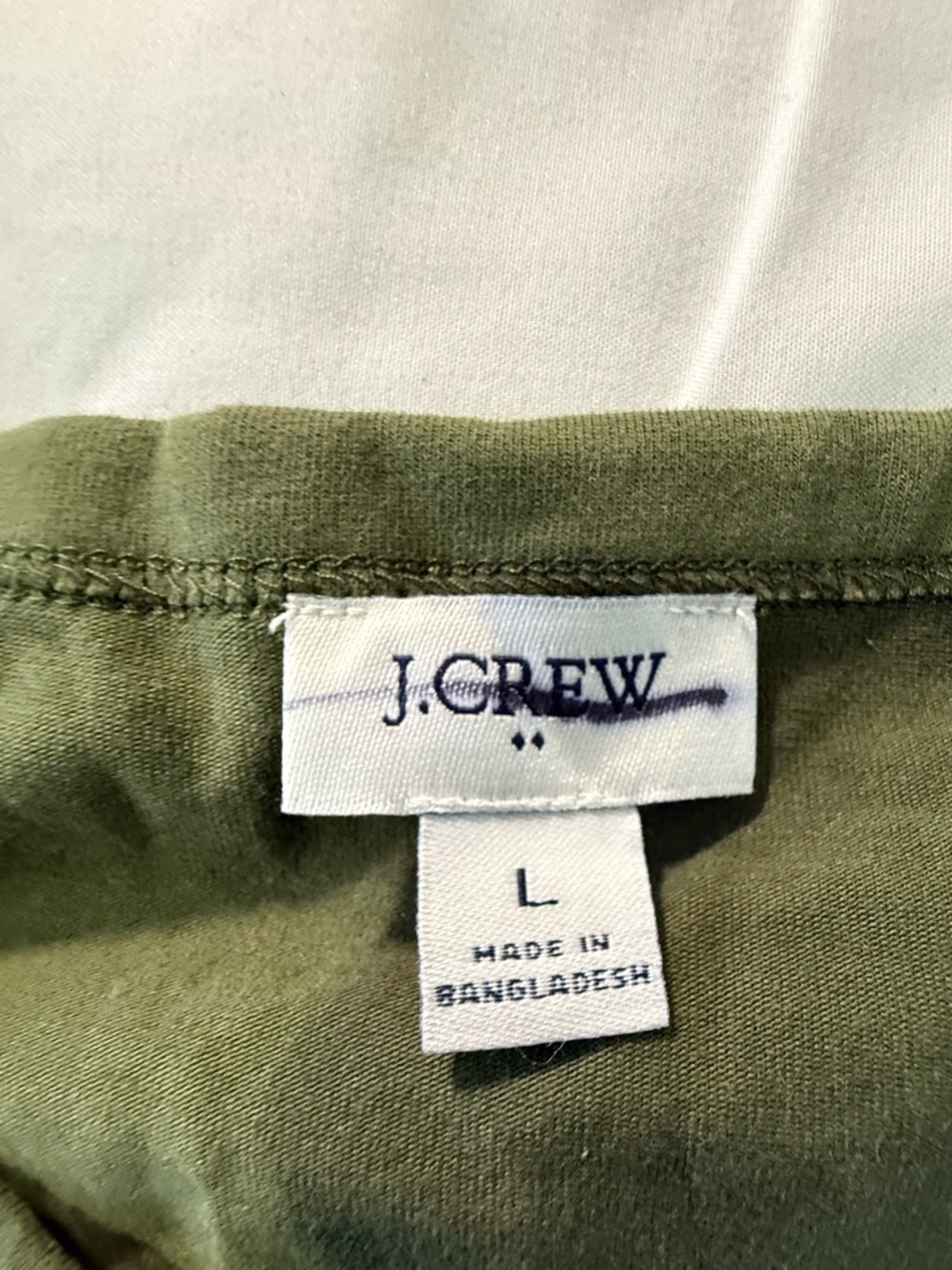 J.Crew Olive Green Cotton Midi Dress - Picture 2 of 3